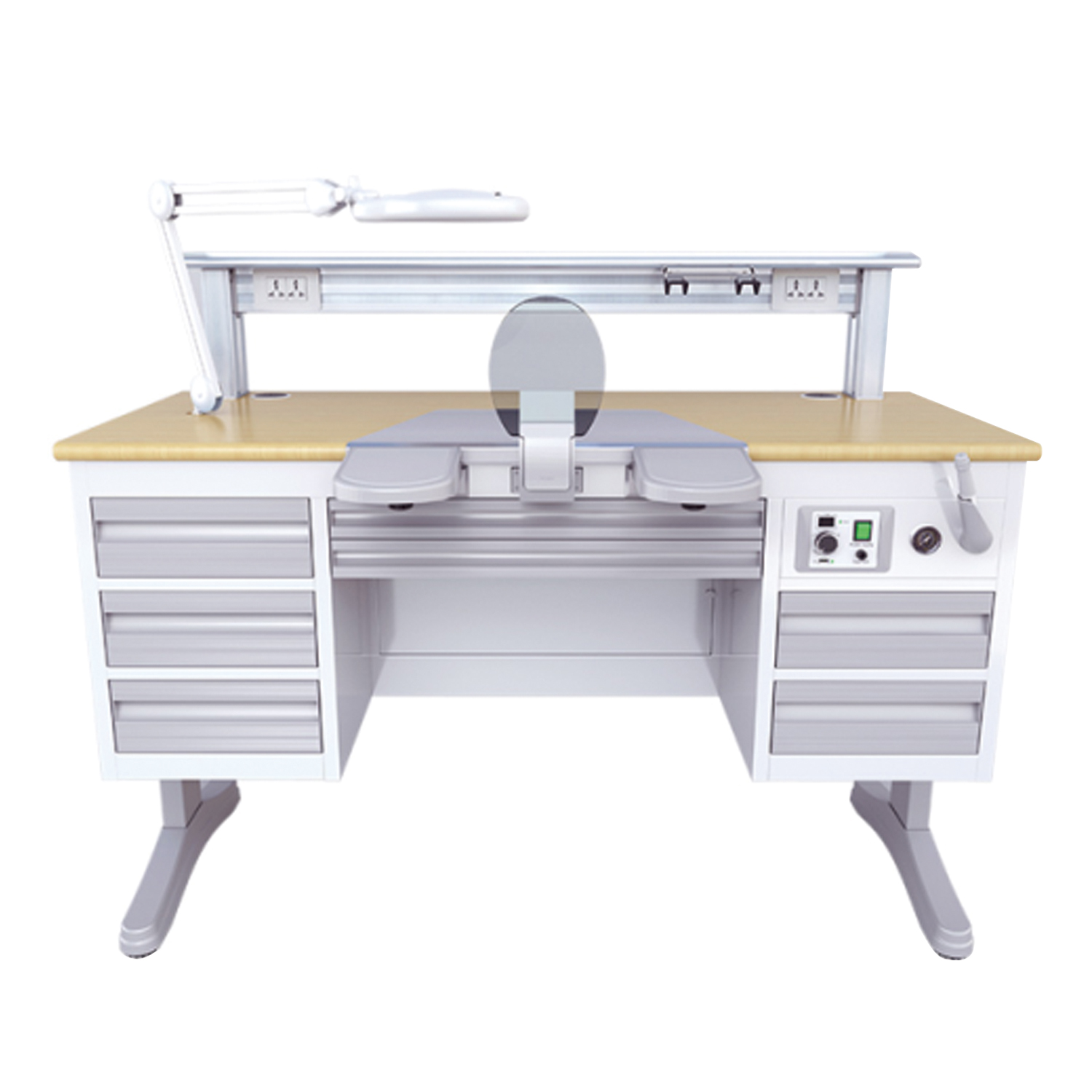Medical Lab Technician - Modern Dental Lab Workstation for Technician