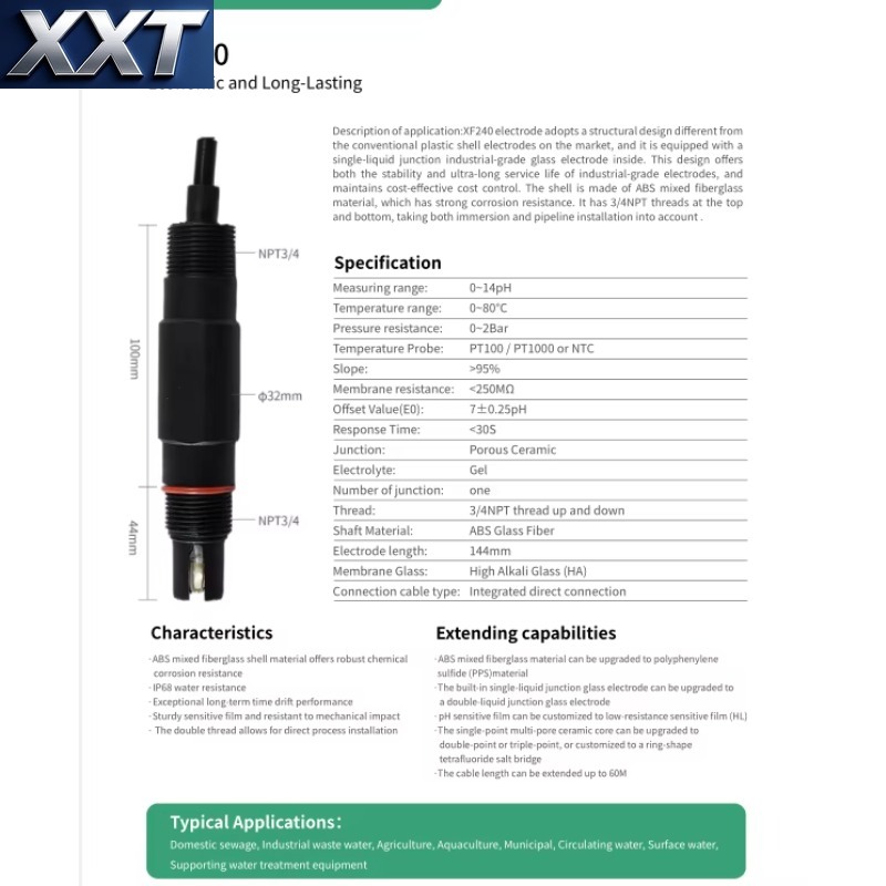 XXT XF240 Industrial pH Electr - Ph Meter review and price