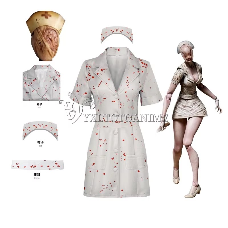 Movie Silent Hill Cosplay Cost - Medical Lab Uniform review and price