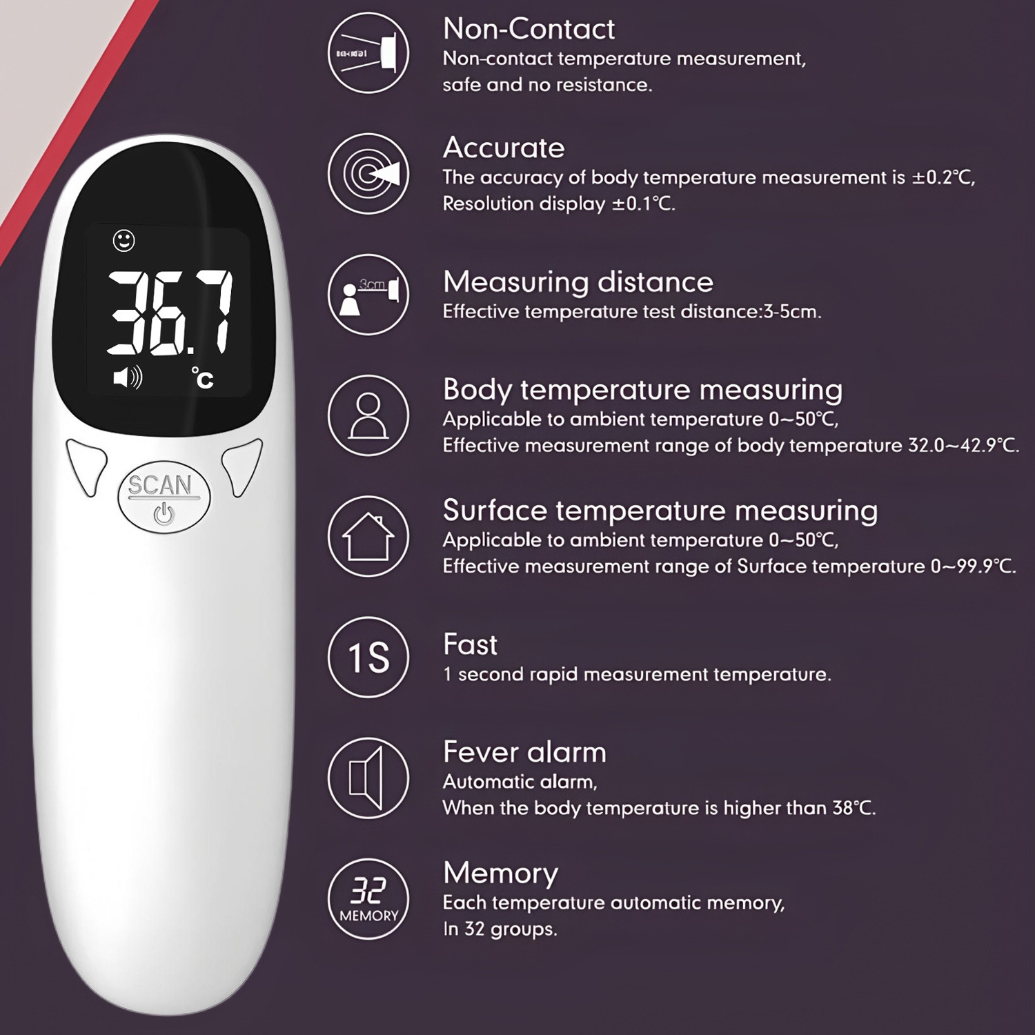Medical Infrared Thermometer D - Pulse Oximeter review and price