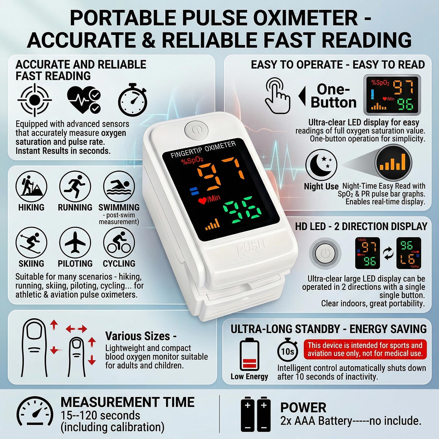2-in-1 Household Infrared Fore - Pulse Oximeter review and price