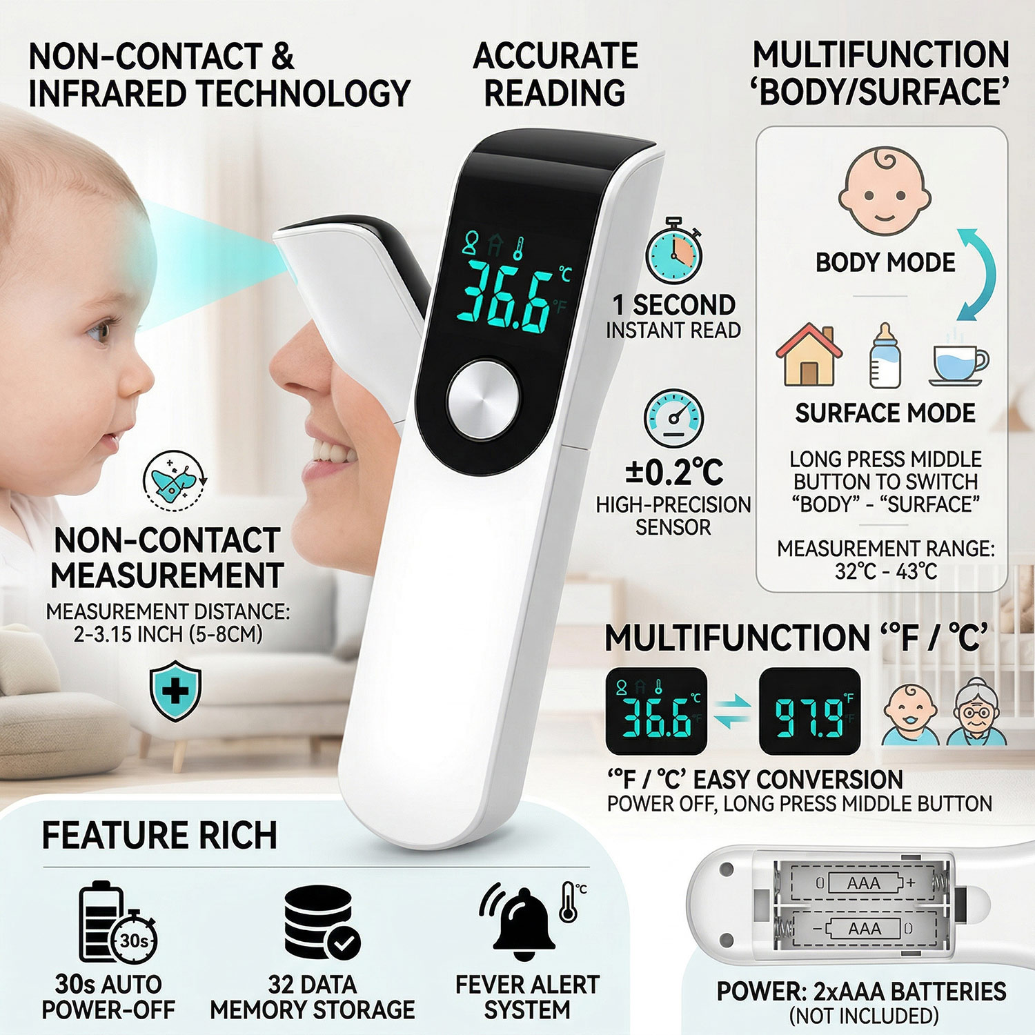 Medcial Forehead Thermometer F - Pulse Oximeter review and price